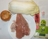 白菜と鶏むね肉と牛乳の簡単クリーム煮♪作り方1写真