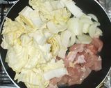 白菜と鶏むね肉と牛乳の簡単クリーム煮♪作り方3写真