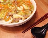 【2歳と食べる】野菜のあんかけうどん作り方8写真