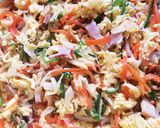 カラフル野菜のカレー風味炒め♡卵とじ作り方13写真