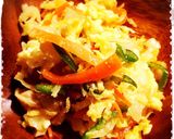 カラフル野菜のカレー風味炒め♡卵とじ作り方15写真