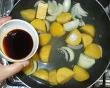 簡単肉じゃが♪簡単じゃがいも玉ねぎの煮物作り方5写真