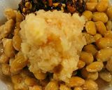 酢生姜・辣油・生卵 で食べる納豆作り方3写真