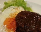 ハンバーグonライス♪作り方10写真