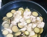 ナスと豚バラの絶品うどんつゆ作り方3写真