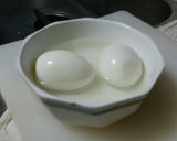 簡単で早い！ゆでタマゴの豚肉あんかけ作り方1写真