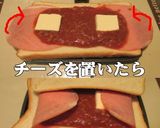 美味ドレでハム＆チーズのホットサンド作ろ作り方5写真