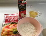 卵なし！りんご風味のホットケーキ☆作り方1写真