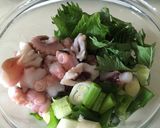 タコと分葱と大葉✿サックリかき揚げ天ぷら作り方3写真