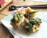 タコと分葱と大葉✿サックリかき揚げ天ぷら作り方9写真