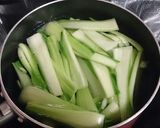 チンゲン菜のオイスターソース炒め作り方3写真