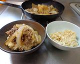 最速の牛丼並みとライス作り方23写真