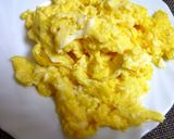 春のニラと豚こま＆卵の唐辛子炒め♪作り方7写真