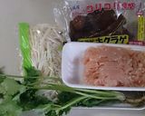 アジアン風鶏むねひき肉ときくらげ作り方1写真