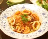 フレッシュトマトと海鮮のスパゲッティーニ作り方8写真