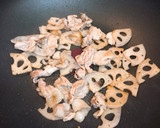 蓮根と豚肉のわさび菜パスタ☆彡作り方5写真
