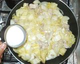 白菜と鶏むね肉と牛乳の簡単クリーム煮♪作り方5写真