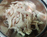 いんげんと鶏ムネ肉の胡麻和え作り方3写真