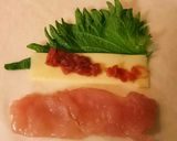 鶏ササミの梅しそチーズ春巻き作り方7写真