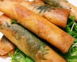 鶏ササミの梅しそチーズ春巻き作り方13写真