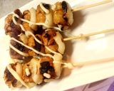 見た目焼き鳥 ちくわマヨわさび作り方3写真