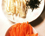 人参とエノキと昆布のサッと煮作り方1写真
