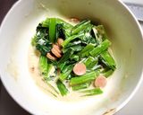 レンジで小松菜オイマヨ卵♡大人気お弁当作り方3写真