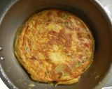 じゃが芋とインゲンの簡単ケーキオムレツ作り方5写真
