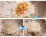 お弁当♬ツナコーン＊マヨ味噌おにぎり作り方2写真