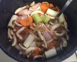 野菜たっぷり♡優しい味の参鶏湯風スープ♡作り方2写真