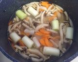 野菜たっぷり♡優しい味の参鶏湯風スープ♡作り方3写真