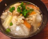 野菜たっぷり♡優しい味の参鶏湯風スープ♡作り方5写真