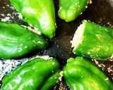 シャキシャキ蓮根入りピーマンの肉積め作り方9写真