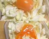 【弁当_炭水化物】米_キャベツ_卵で丼物作り方2写真