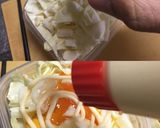 【弁当_炭水化物】米_キャベツ_卵で丼物作り方3写真