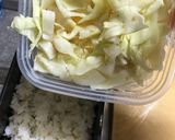 【弁当_炭水化物】米_キャベツ_卵で丼物作り方5写真
