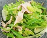 【おつまみに副菜にも！】鶏皮キャベツ蒸し作り方4写真