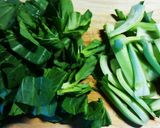 簡単★チンゲン菜とナッツの塩炒め作り方1写真