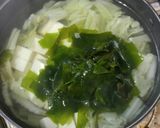 ☆白菜とわかめのみそ汁☆作り方5写真