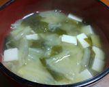 ☆白菜とわかめのみそ汁☆作り方8写真