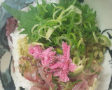 桜の花と白身魚のぶっかけ茶漬け作り方4写真