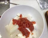 超簡単。山芋の梅肉和え切って和えるだけ。作り方7写真