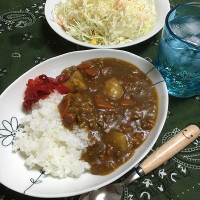 市販ルーで作る♡我が家の定番挽肉カレー by sunsunよっぴい