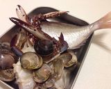【フライパンで簡単】魚介のトマト煮込み作り方1写真
