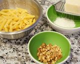 ブロッコリーとひよこ豆のチーズパスタ作り方1写真