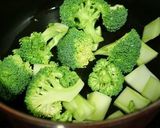 ブロッコリーとひよこ豆のチーズパスタ作り方2写真