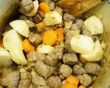 トルコ料理★グリーンピースと牛肉の煮込み作り方5写真
