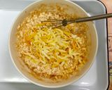 ふんわり豆腐チーズソースのハンバーグ丼♪作り方4写真