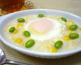 コーンのクリーミー中華粥作り方3写真
