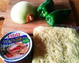 お一人様☆ タイ風グリーンカレー焼きそば作り方1写真